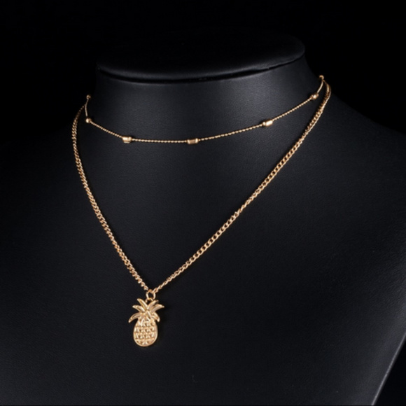 🍒 SWEET 🍍 Pineapple Choker + Necklace - Picture 3 of 4